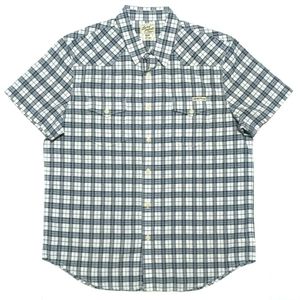 Lucky Brand Mens L Short Sleeve Button Up Shirt